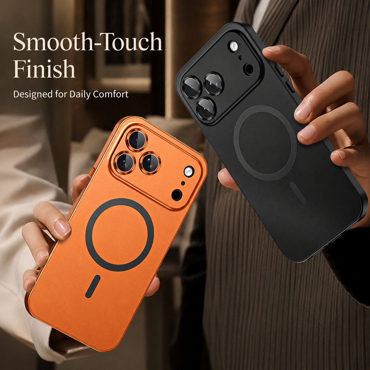 Premium iPhone Case MagSafe Aluminum Alloy Magnetic Shockproof Protective Cover Glass Camera Lens Protection Matte Anti Fingerprint Full Coverage Slim