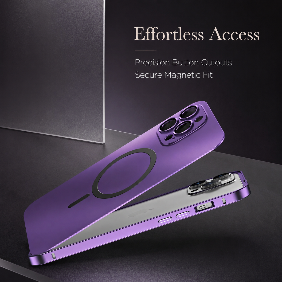 Premium iPhone Case MagSafe Aluminum Alloy Magnetic Shockproof Protective Cover Glass Camera Lens Protection Matte Anti Fingerprint Full Coverage Slim