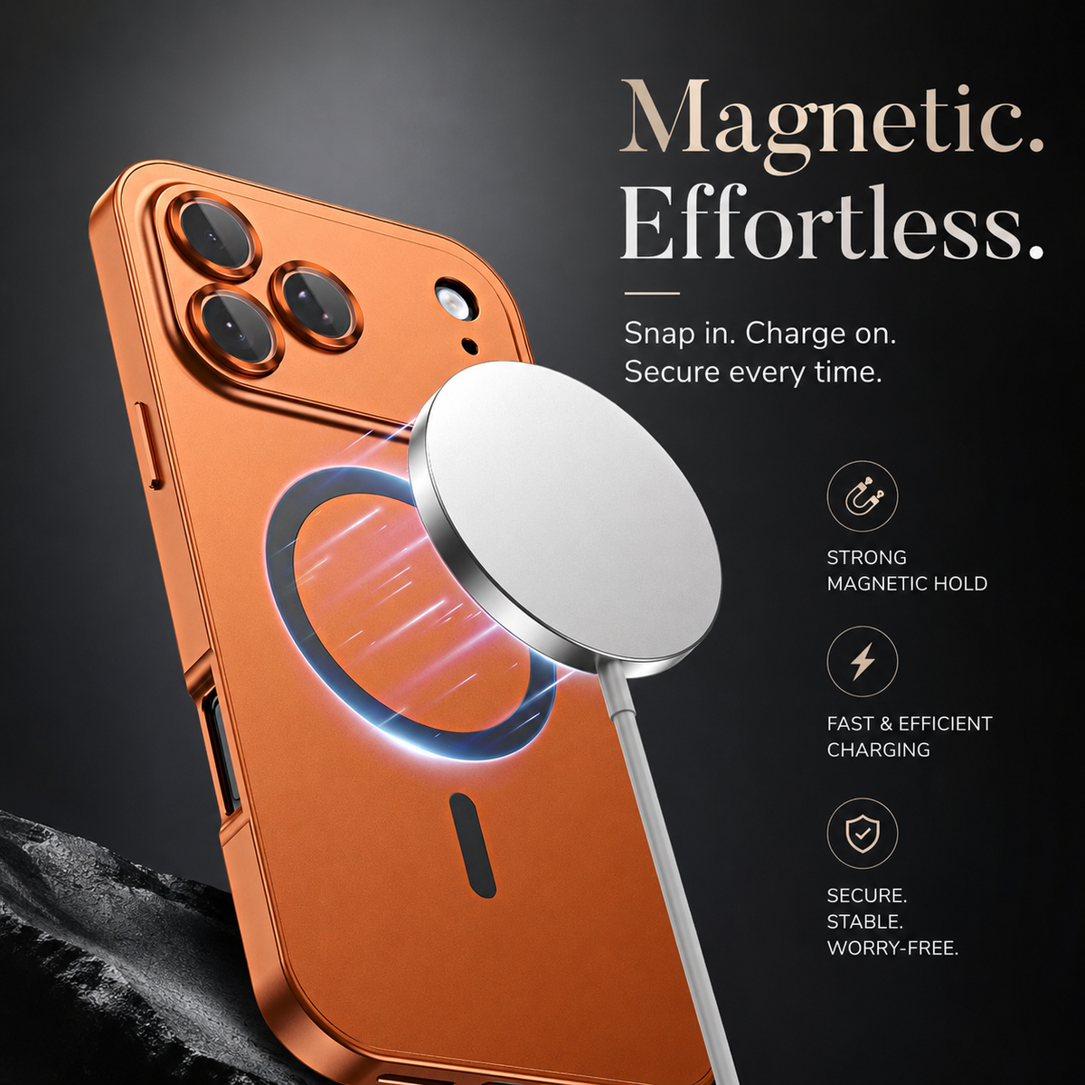 Premium iPhone Case MagSafe Aluminum Alloy Metal Frame Magnetic PC Back Panel Shockproof Anti Scratch Slim Lightweight Reinforced Protective Cover Case