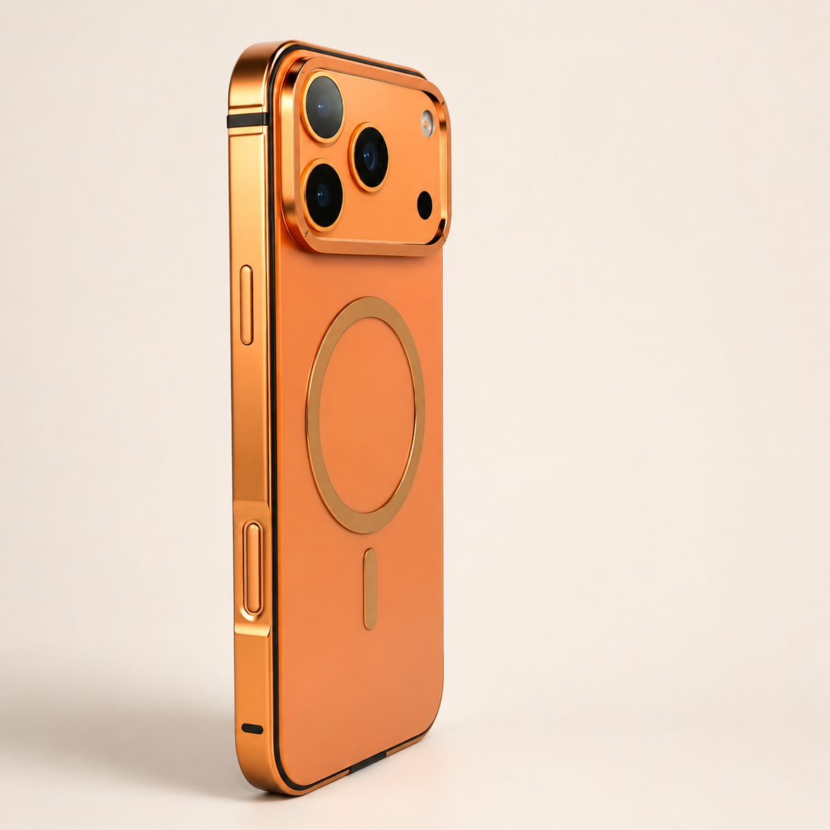 Premium iPhone Case MagSafe Aluminum Alloy Metal Frame Magnetic Shockproof Protective Cover Anti Drop Anti Scratch Reinforced Corners Slim Lightweight