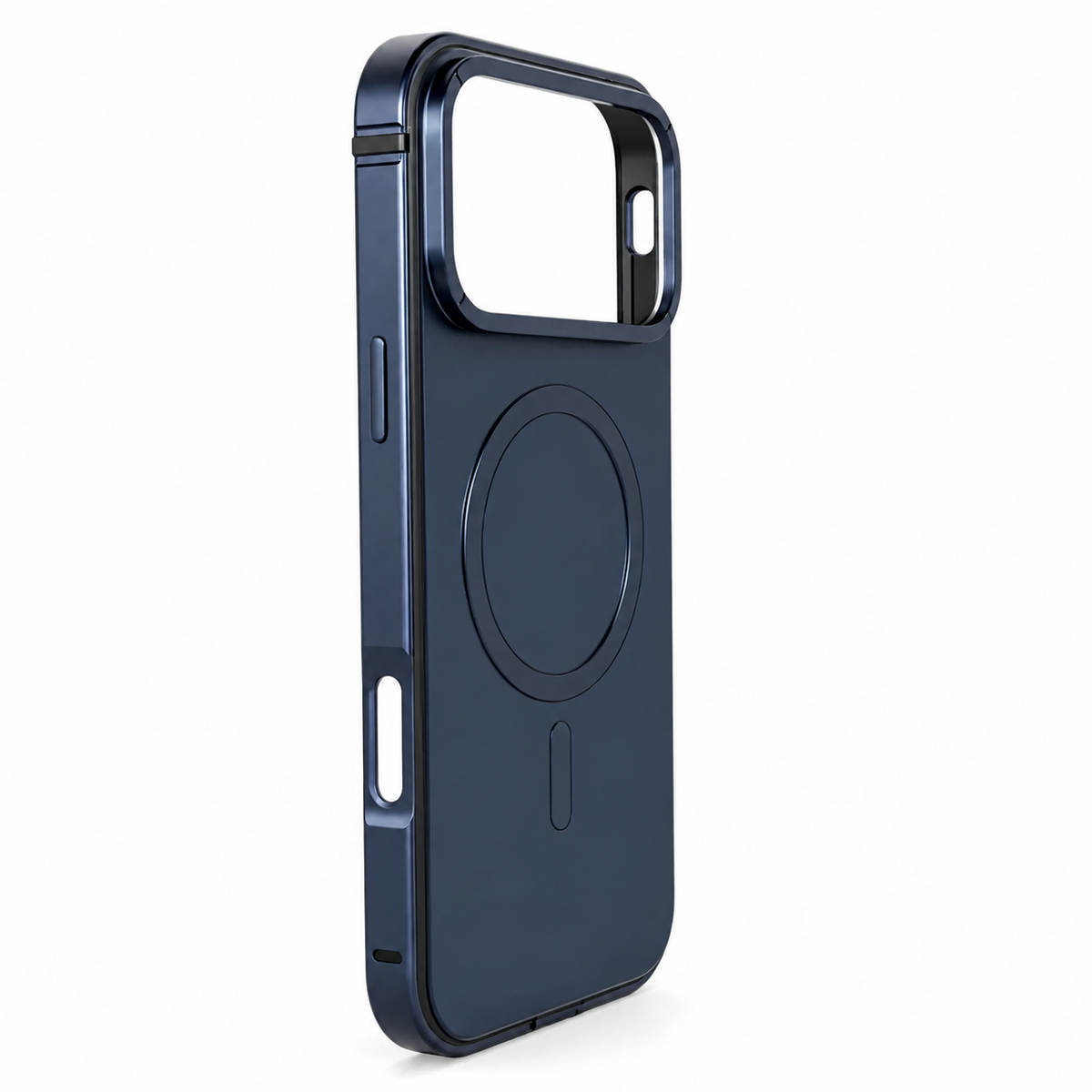 Premium iPhone Case MagSafe Aluminum Alloy Metal Frame Magnetic Shockproof Protective Cover Anti Drop Anti Scratch Reinforced Corners Slim Lightweight