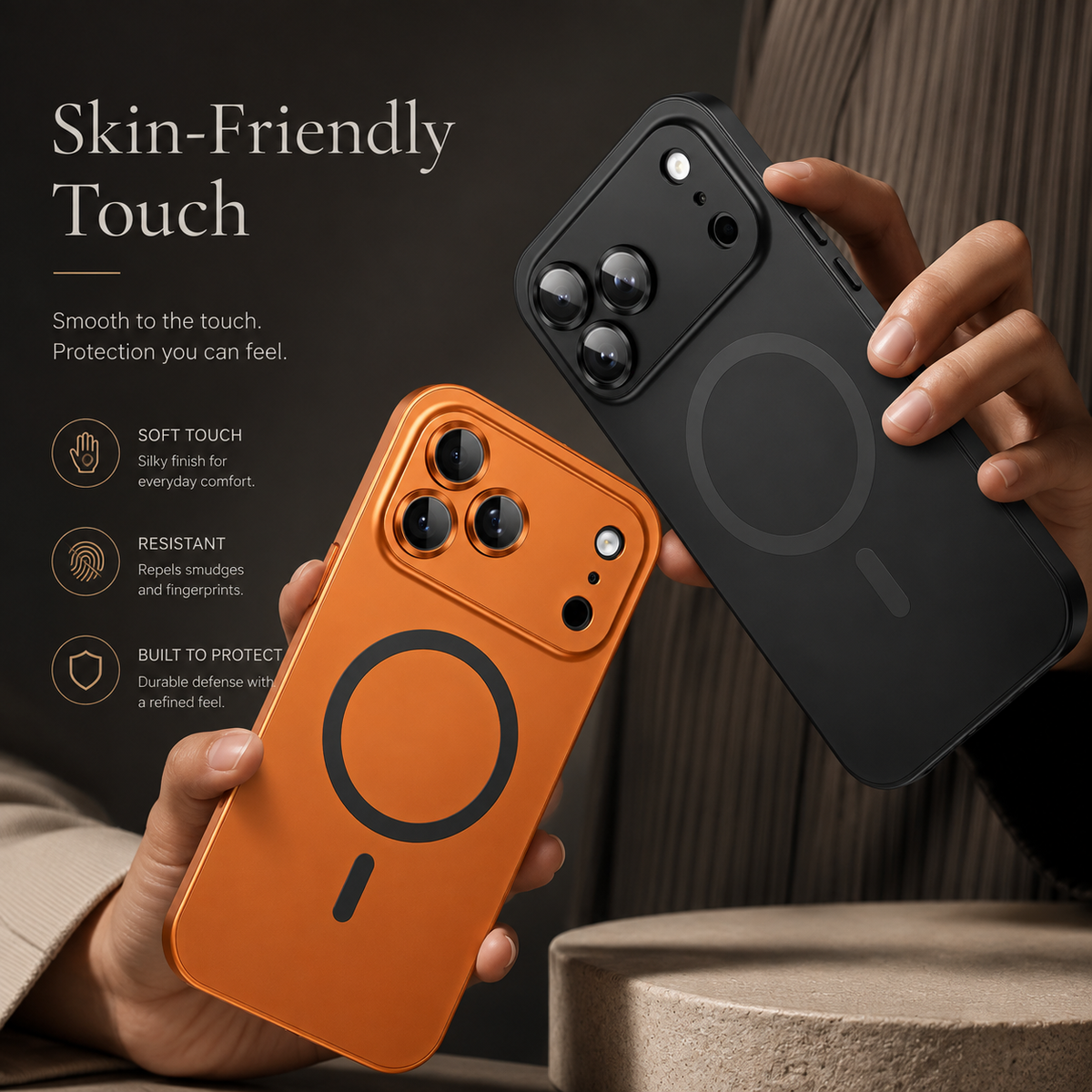 Premium iPhone Case MagSafe Aluminum Frame Hard PC Back Shockproof Protective Cover Matte Anti Fingerprint Camera Protection Slim Magnetic Non Slip