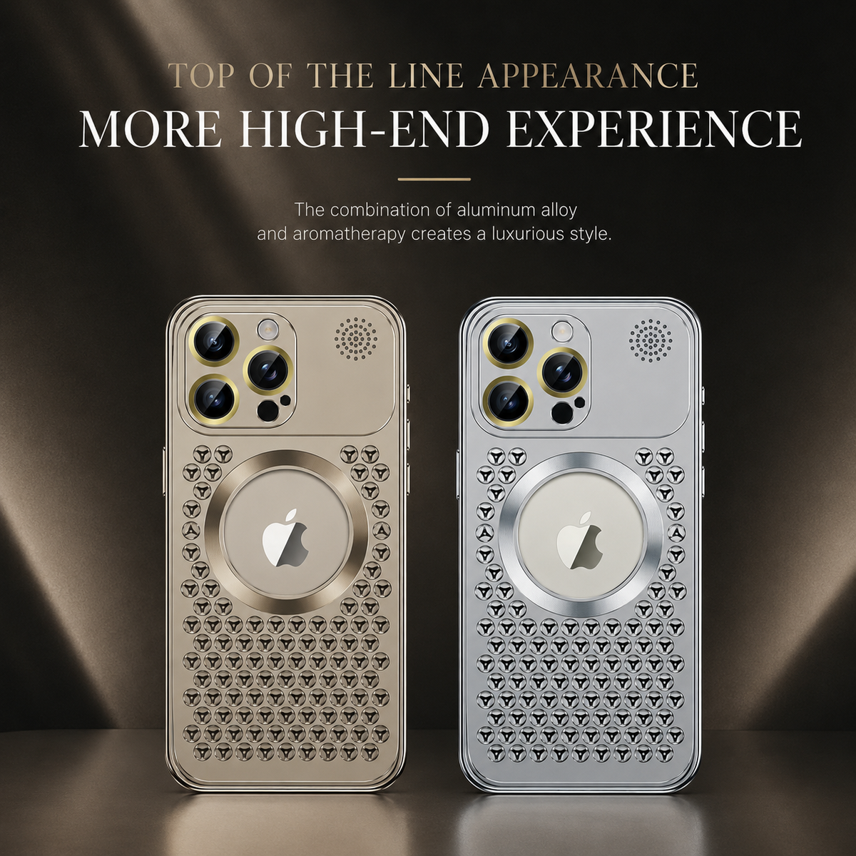 Premium iPhone Case MagSafe Aluminum Heat Dissipation Magnetic Shockproof Protective Cover Dual Layer Anti Scratch Dust Resistant Slim Metal Full Coverage