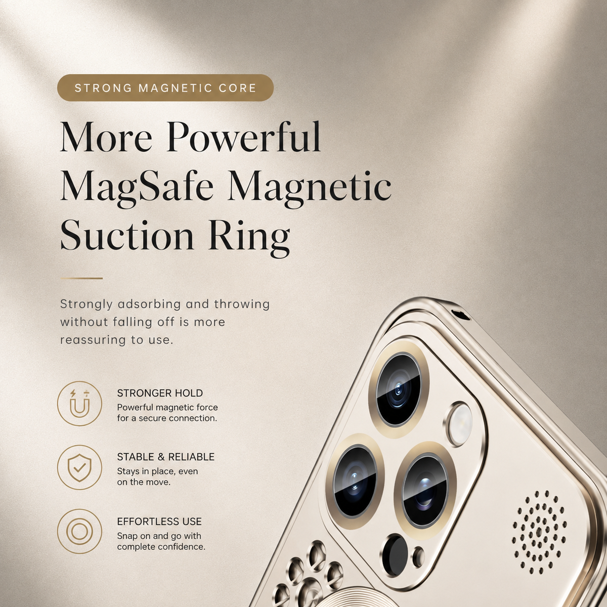 Premium iPhone Case MagSafe Aluminum Heat Dissipation Magnetic Shockproof Protective Cover Dual Layer Anti Scratch Dust Resistant Slim Metal Full Coverage
