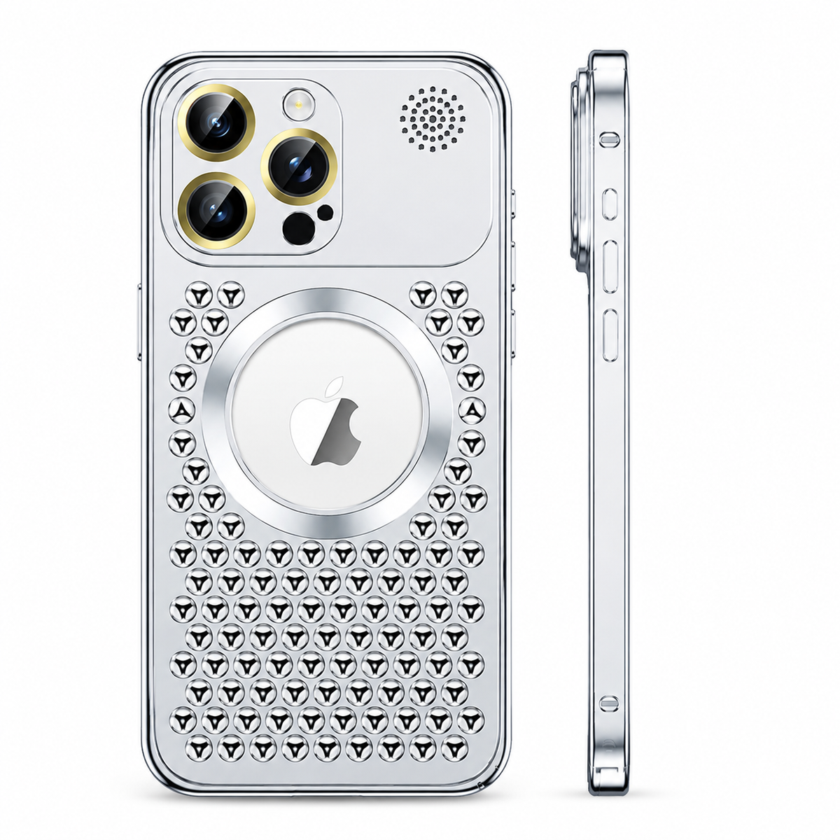 Premium iPhone Case MagSafe Aluminum Heat Dissipation Magnetic Shockproof Protective Cover Dual Layer Anti Scratch Dust Resistant Slim Metal Full Coverage
