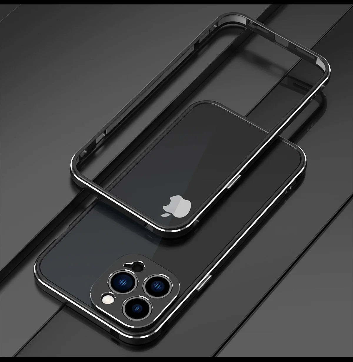 Premium iPhone Case MagSafe Aluminum Metal Bumper Frame Camera Lens Protection Shockproof Heavy Duty Anti Scratch Slim Lightweight Protective Cover