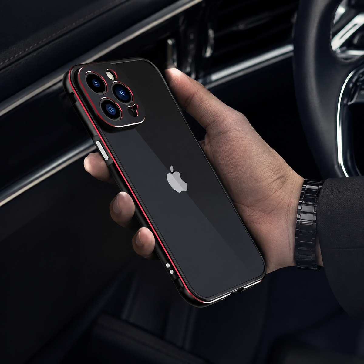 Premium iPhone Case MagSafe Aluminum Metal Bumper Frame Camera Lens Protection Shockproof Heavy Duty Anti Scratch Slim Lightweight Protective Cover