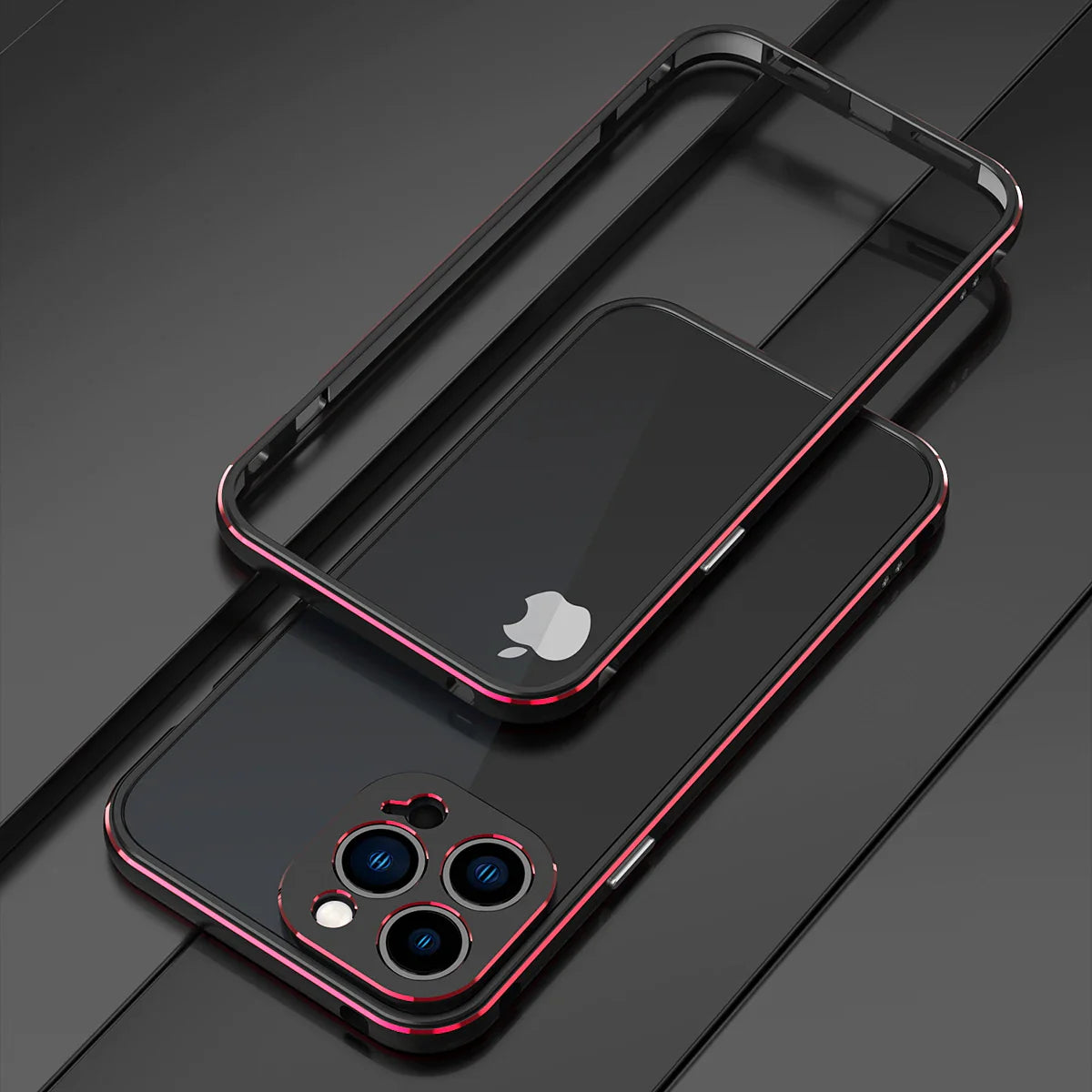Premium iPhone Case MagSafe Aluminum Metal Bumper Frame Camera Lens Protection Shockproof Heavy Duty Anti Scratch Slim Lightweight Protective Cover