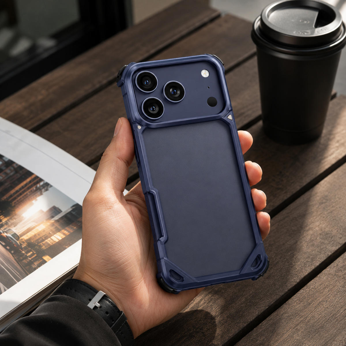 Premium iPhone Case MagSafe Aluminum Metal Frame Camera Lens Protection Shockproof Protective Cover Wireless Charging Slim Lightweight Minimalist Reinforced