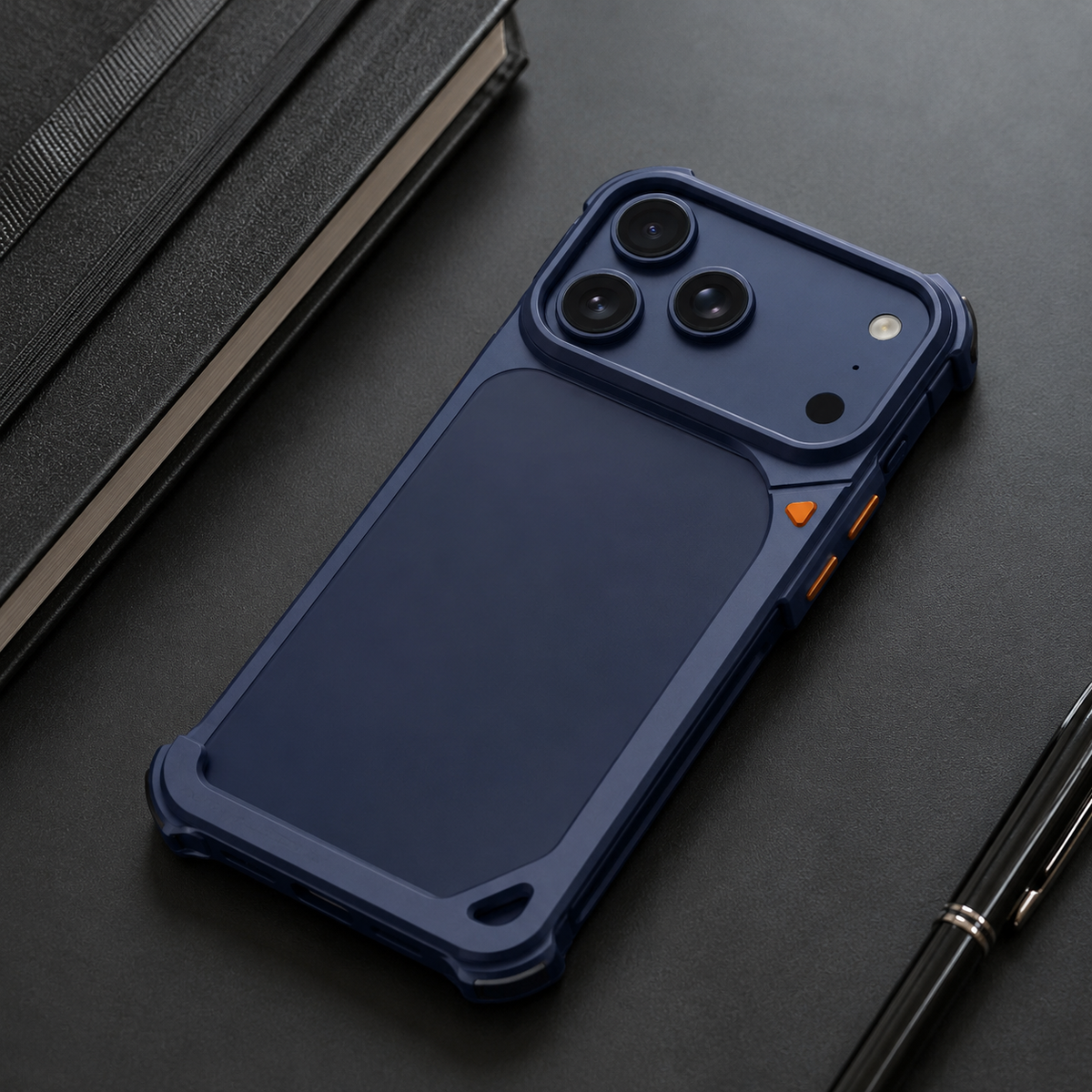 Premium iPhone Case MagSafe Aluminum Metal Frame Camera Lens Protection Shockproof Protective Cover Wireless Charging Slim Lightweight Minimalist Reinforced