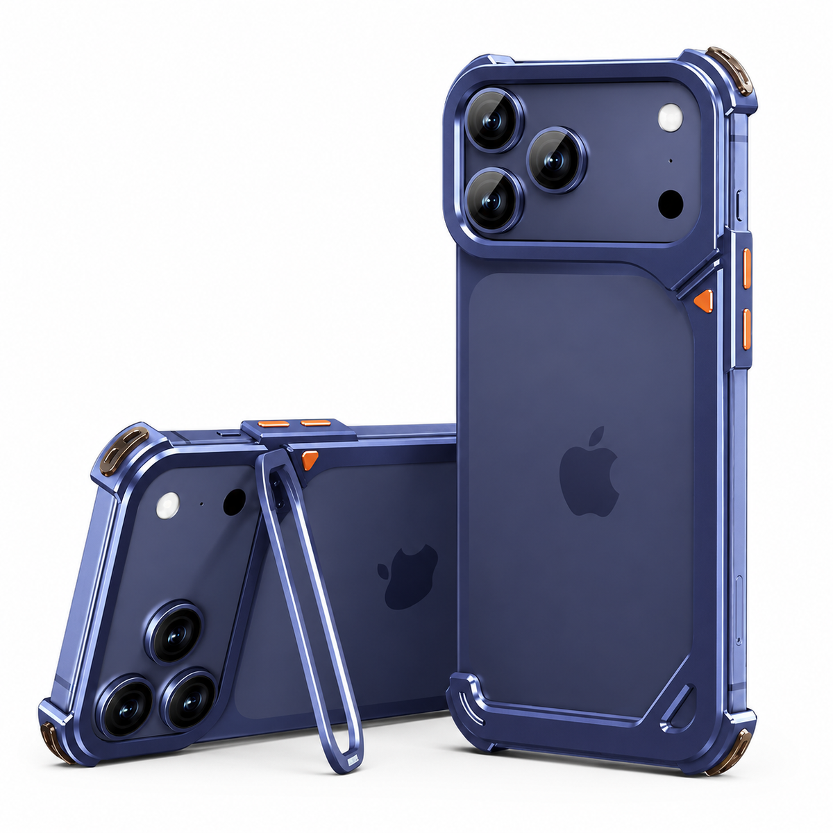 Premium iPhone Case MagSafe Aluminum Metal Frame Camera Lens Protection Shockproof Protective Cover Wireless Charging Slim Lightweight Minimalist Reinforced