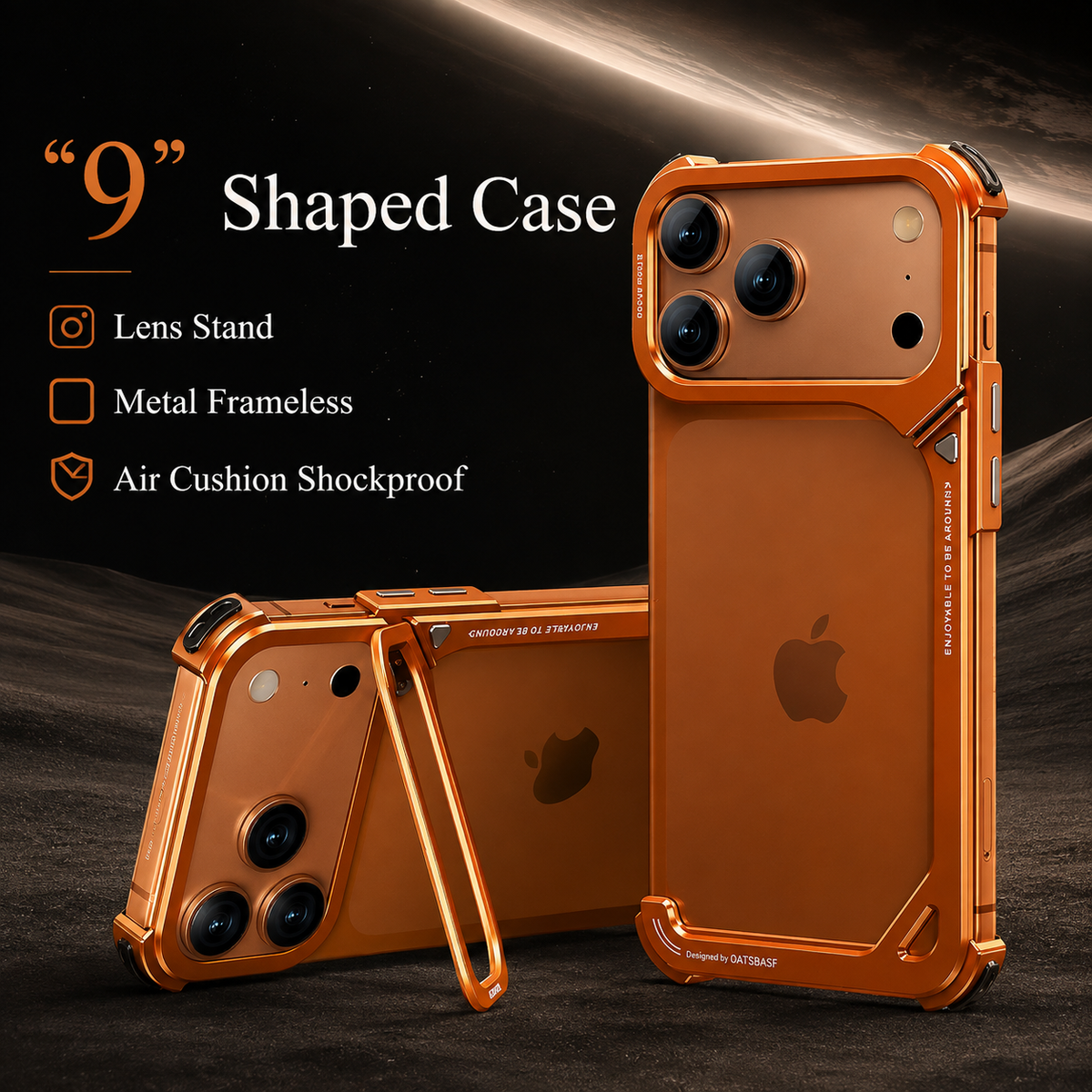 Premium iPhone Case MagSafe Aluminum Metal Frame Camera Lens Protection Shockproof Protective Cover Wireless Charging Slim Lightweight Minimalist Reinforced