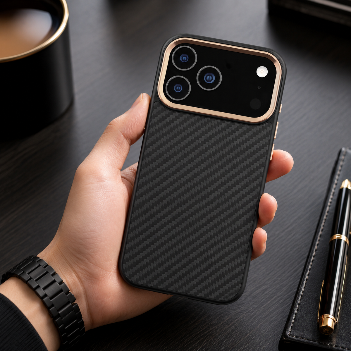 Premium iPhone Case MagSafe Aramid Fiber Ultra Thin Magnetic Protective Cover Full Coverage Anti Scratch Lightweight Non Slip Wireless Charging Slim
