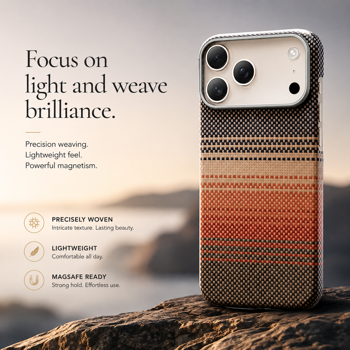 Premium iPhone Case MagSafe Aramid Fiber Ultra Thin Magnetic Protective Cover Matte Anti Scratch Anti Fingerprint Non Slip Camera Screen Full Coverage
