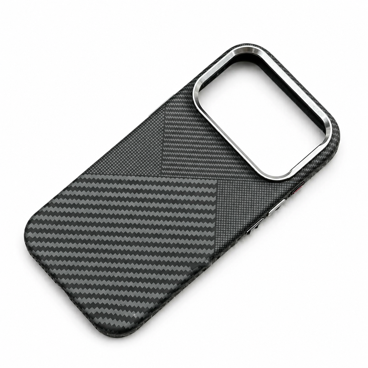Premium iPhone Case MagSafe Carbon Fiber Armor Ultra Thin Magnetic Hard PC Protective Cover Alloy Camera Lens Anti Scratch Slim Wireless Charging Case