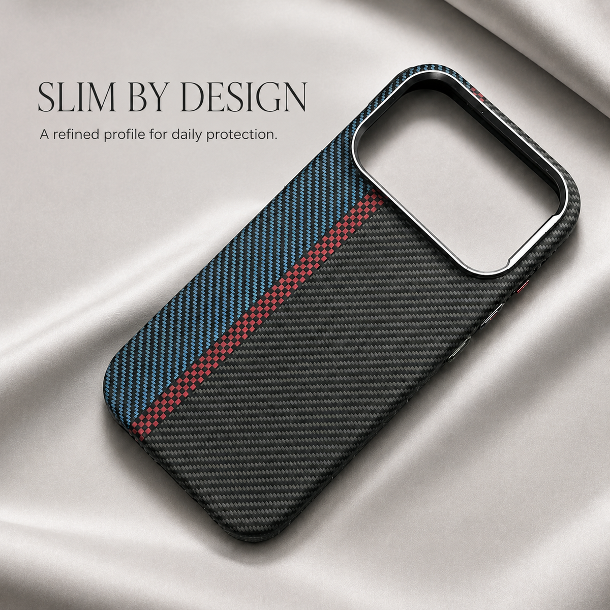 Premium iPhone Case MagSafe Carbon Fiber Armor Ultra Thin Magnetic Hard PC Protective Cover Alloy Camera Lens Anti Scratch Slim Wireless Charging Case