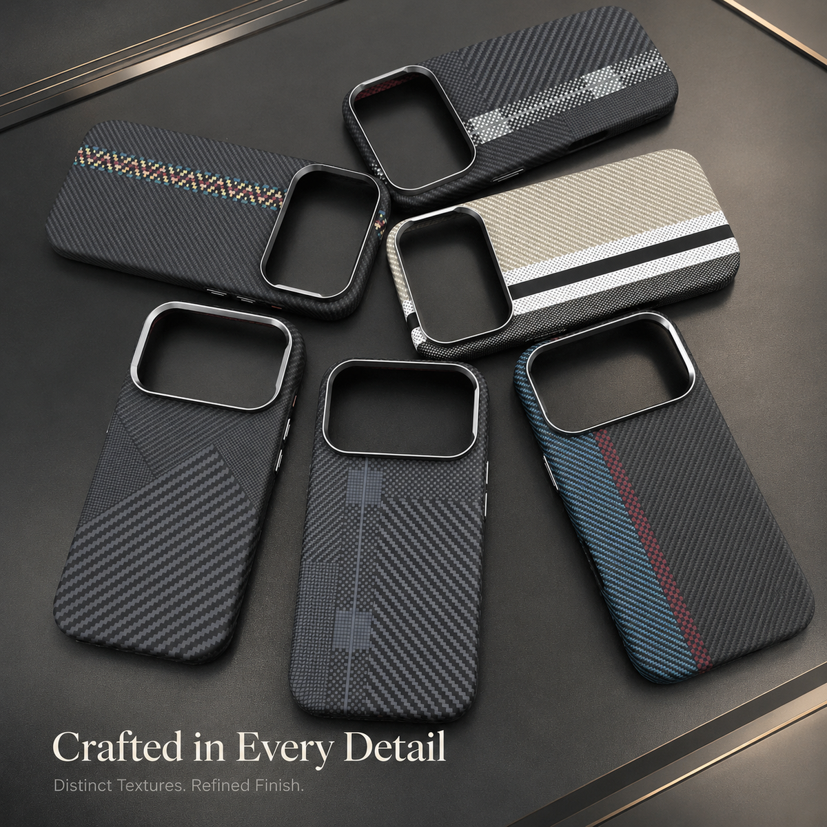 Premium iPhone Case MagSafe Carbon Fiber Armor Ultra Thin Magnetic Hard PC Protective Cover Alloy Camera Lens Anti Scratch Slim Wireless Charging Case