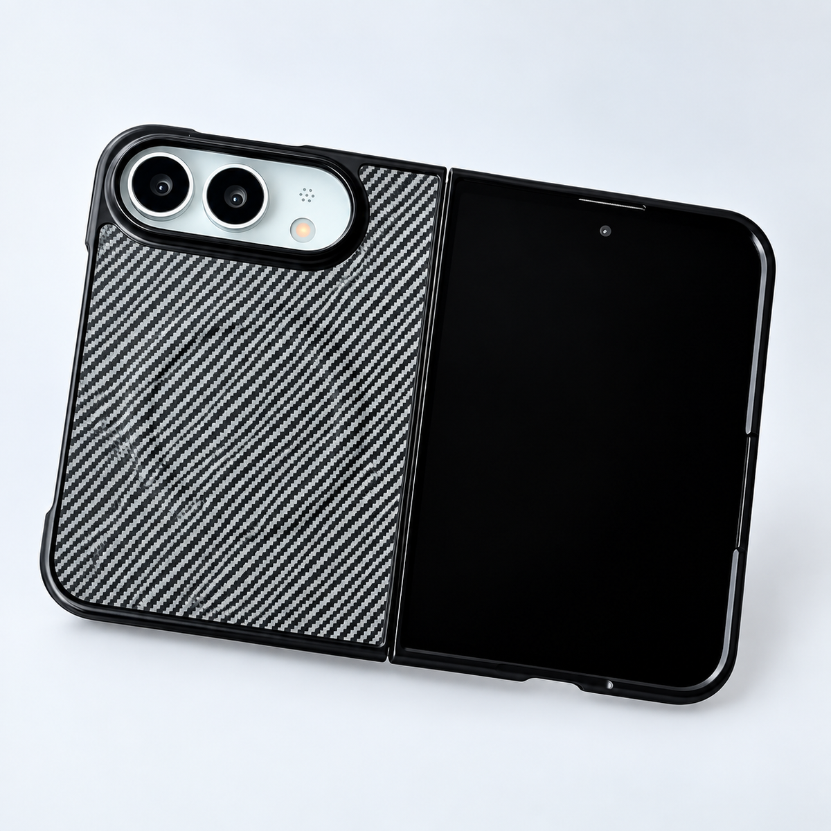 Premium iPhone Case MagSafe Carbon Fiber Magnetic Tempered Glass Shockproof Soft Shell Anti Scratch Non Slip Lightweight Foldable Protective Cover Case