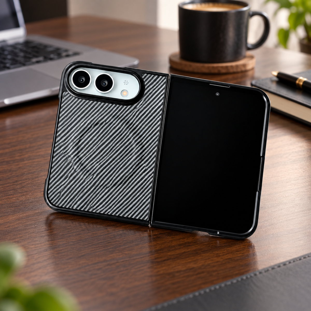Premium iPhone Case MagSafe Carbon Fiber Magnetic Tempered Glass Shockproof Soft Shell Anti Scratch Non Slip Lightweight Foldable Protective Cover Case