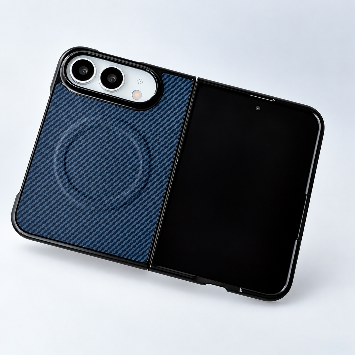Premium iPhone Case MagSafe Carbon Fiber Magnetic Tempered Glass Shockproof Soft Shell Anti Scratch Non Slip Lightweight Foldable Protective Cover Case