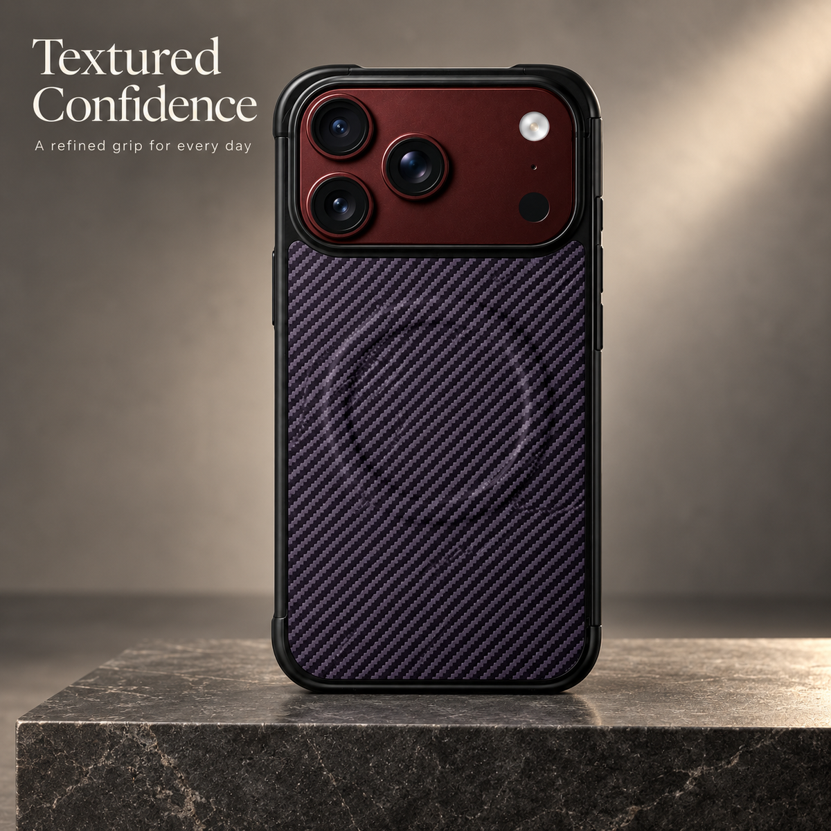 Premium iPhone Case MagSafe Carbon Fiber Magnetic Tempered Glass Shockproof Soft TPU Anti Scratch Non Slip Lightweight Foldable Protective Cover Case