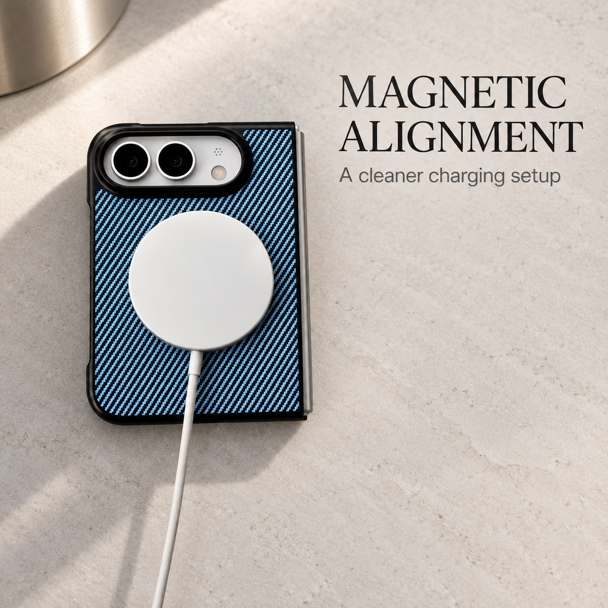 Premium iPhone Case MagSafe Carbon Fiber Magnetic Tempered Glass Shockproof Soft TPU Anti Scratch Non Slip Lightweight Foldable Protective Cover Case