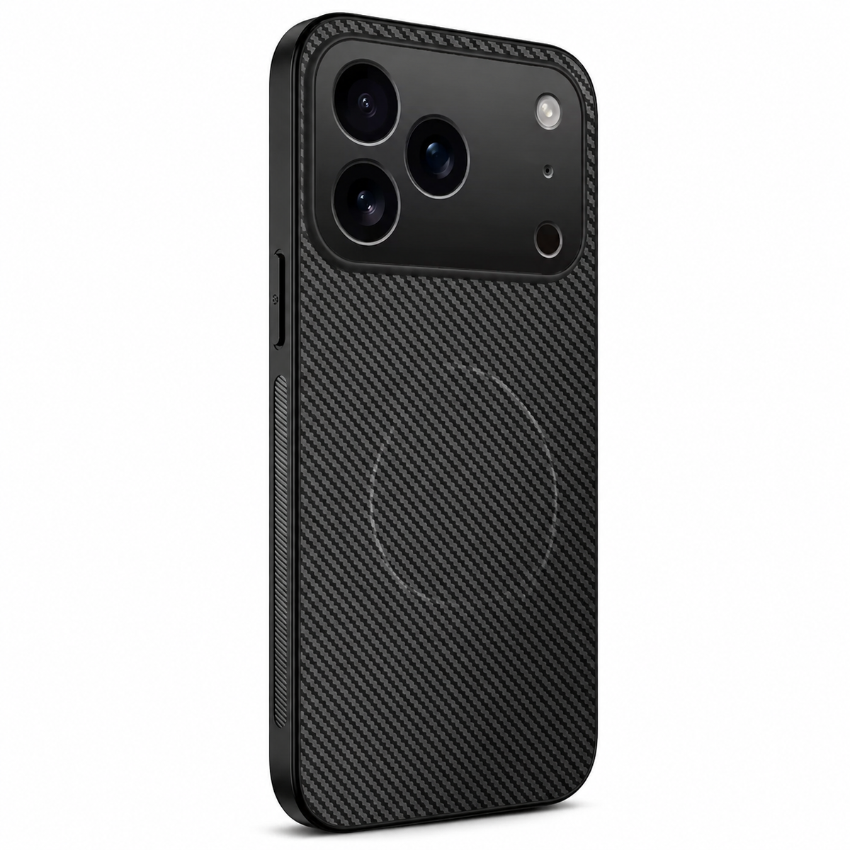 Premium iPhone Case MagSafe Carbon Fiber Ultra Thin Magnetic Shockproof Protective Cover Anti Scratch Lightweight Non Slip Reinforced Slim Rugged Armor