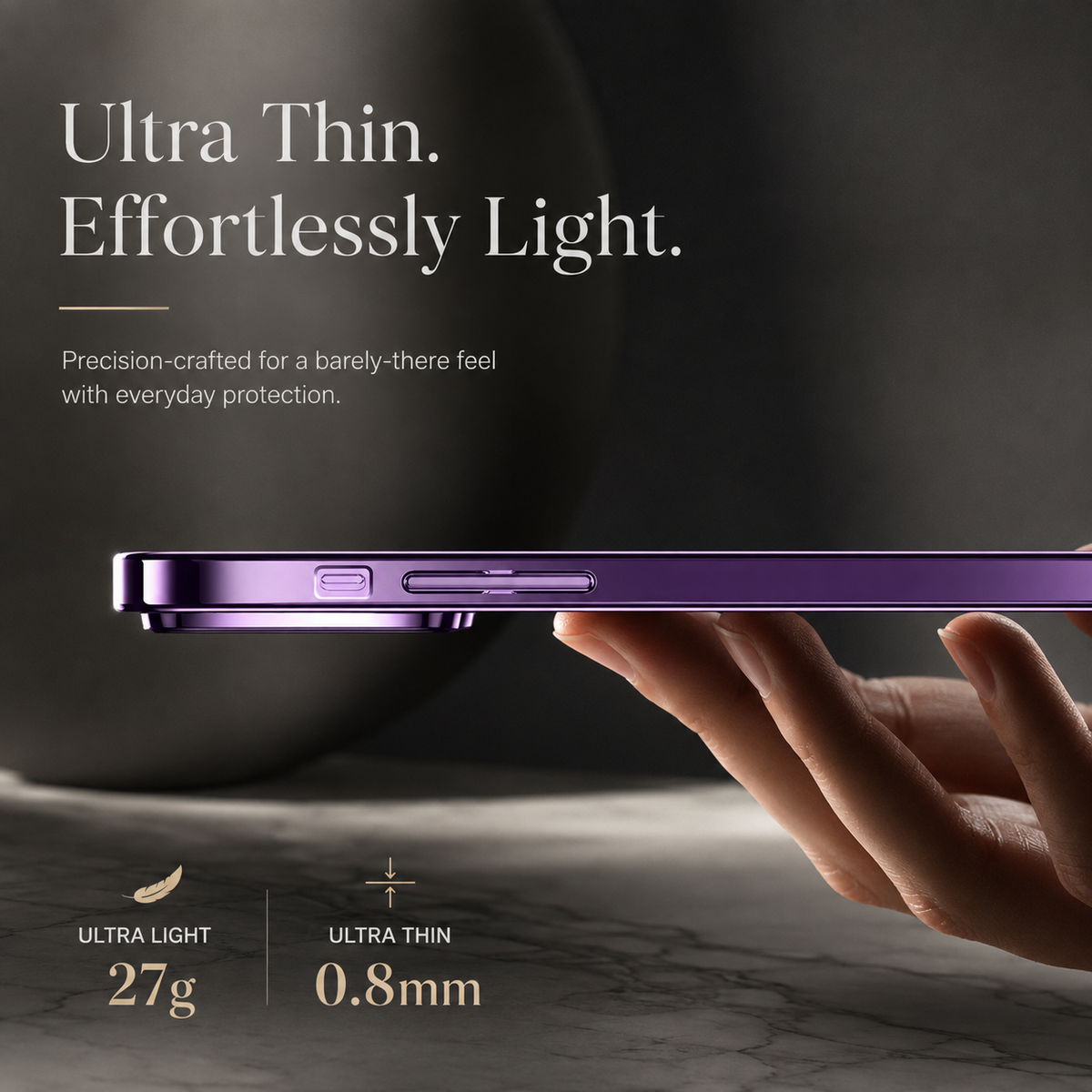 Premium iPhone Case MagSafe Clear Acrylic Shockproof Protective Cover Tempered Glass Camera Lens Protection Anti Scratch Plated Edge Slim Transparent