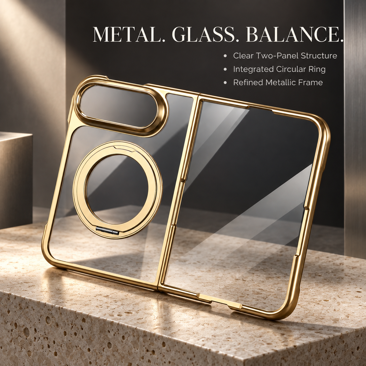 Premium iPhone Case MagSafe Clear Magnetic 360 Rotating Stand PC Foldable Holder Shockproof Transparent Slim Protective Bracket Cover Case Design