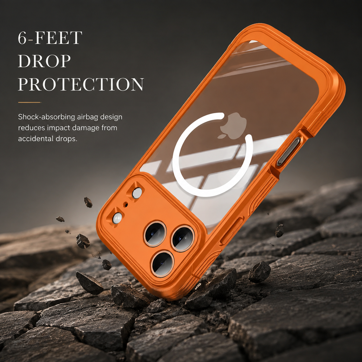 Premium iPhone Case MagSafe Clear Magnetic Full Body Shockproof Protective Cover Double Sided PC TPU Anti Scratch Slim Transparent Front Back Protection