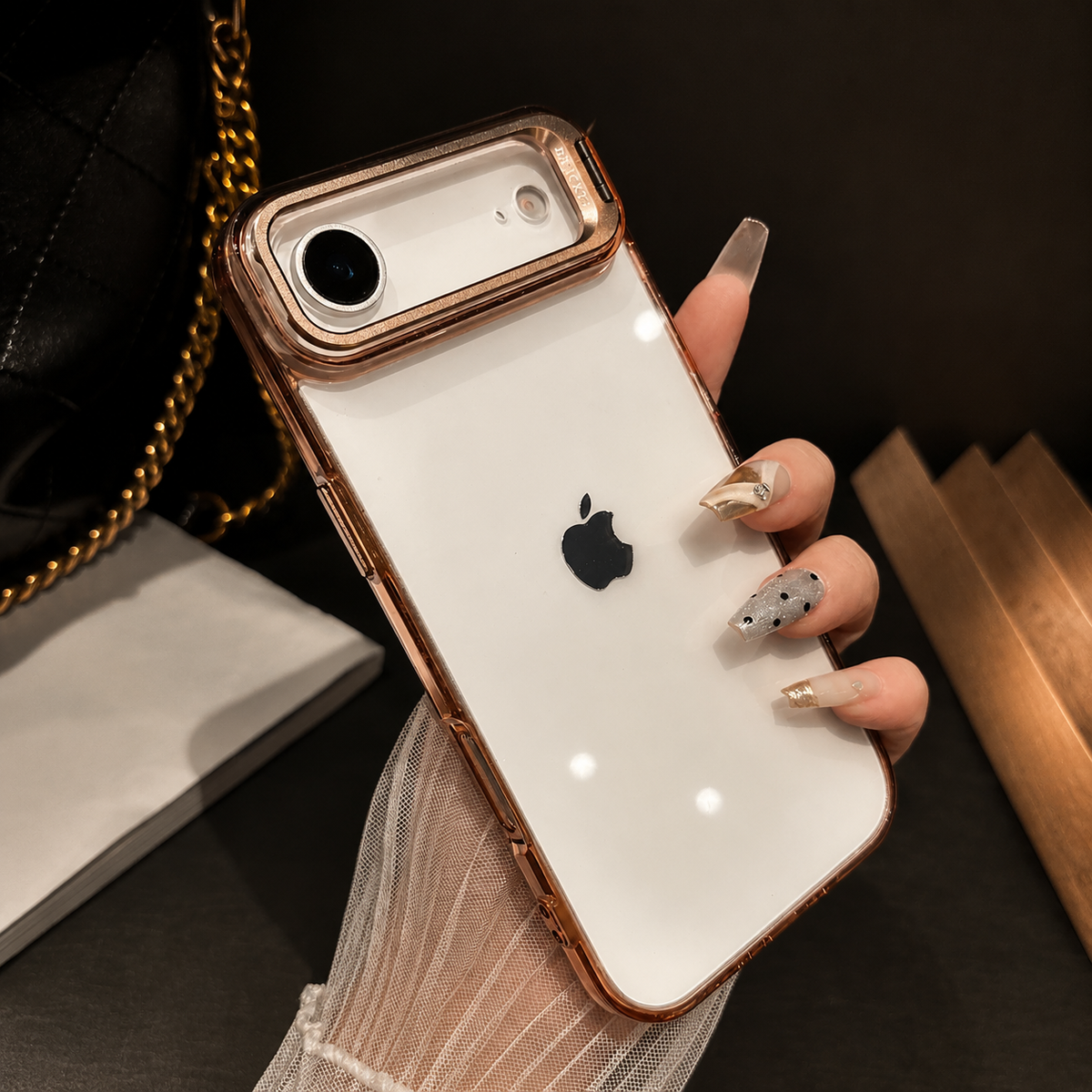 Premium iPhone Case MagSafe Clear Magnetic Shockproof Protective Cover Camera Lens Kickstand Hard PC TPU Bumper Anti Scratch Slim Reinforced Transparent