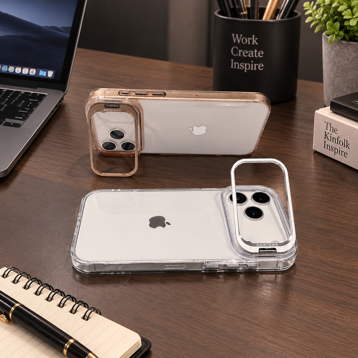 Premium iPhone Case MagSafe Clear Magnetic Shockproof Protective Cover Camera Lens Kickstand Hard PC TPU Bumper Anti Scratch Slim Reinforced Transparent