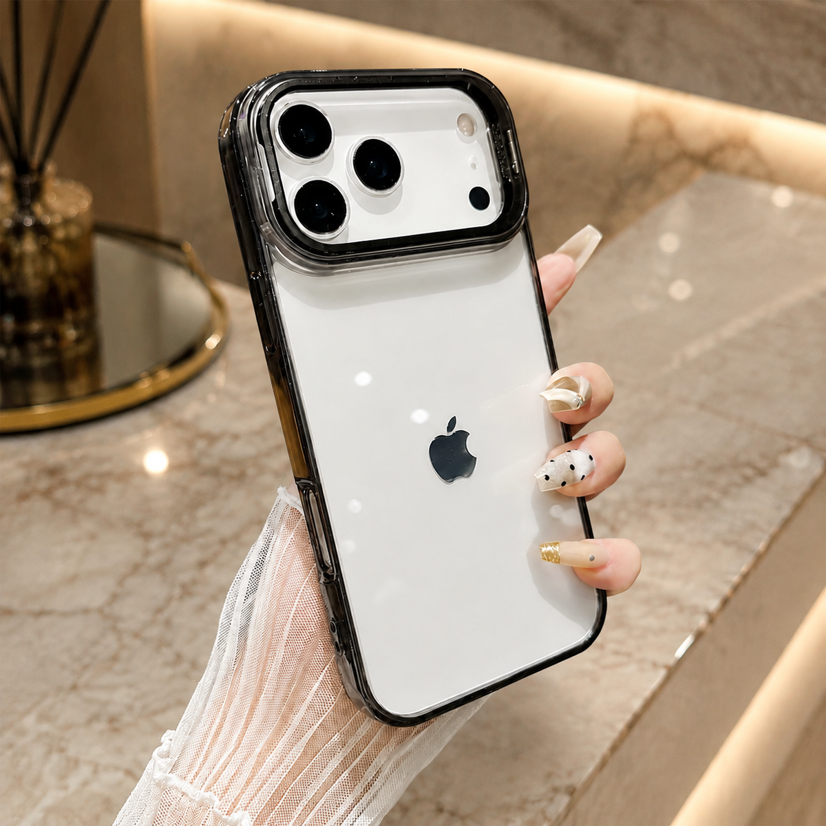 Premium iPhone Case MagSafe Clear Magnetic Shockproof Protective Cover Camera Lens Kickstand Hard PC TPU Bumper Anti Scratch Slim Reinforced Transparent
