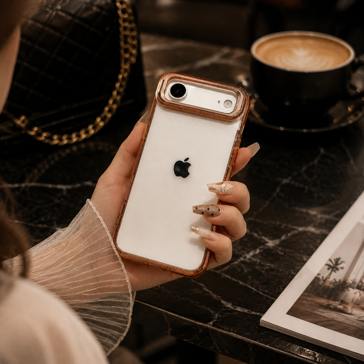 Premium iPhone Case MagSafe Clear Magnetic Shockproof Protective Cover Camera Lens Kickstand Hard PC TPU Bumper Anti Scratch Slim Reinforced Transparent
