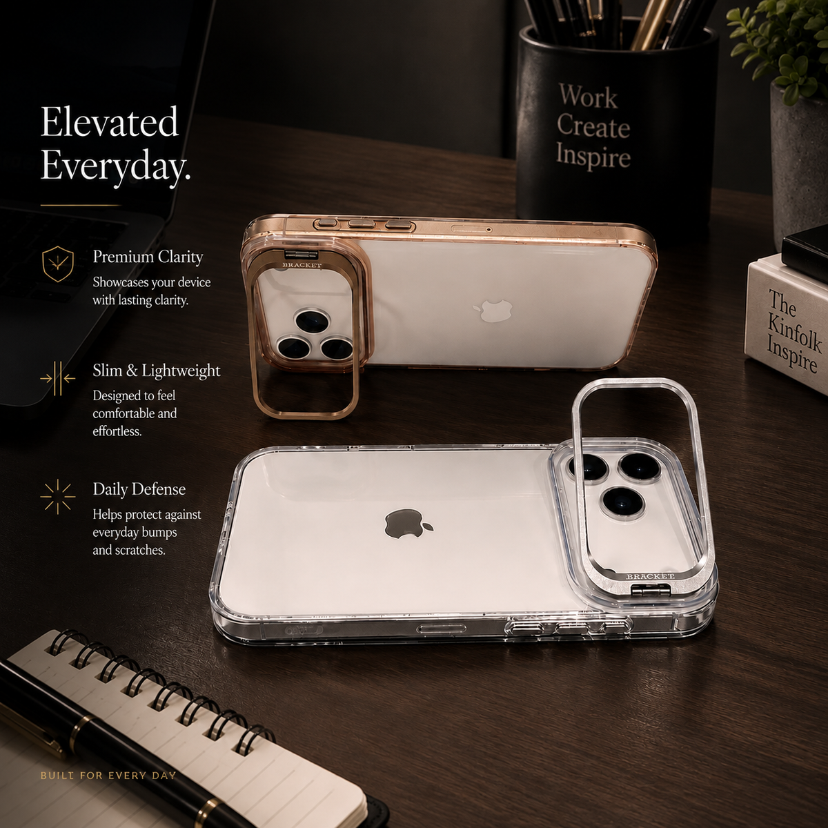 Premium iPhone Case MagSafe Clear Magnetic Shockproof Protective Cover Camera Lens Kickstand Hard PC TPU Bumper Anti Scratch Slim Reinforced Transparent