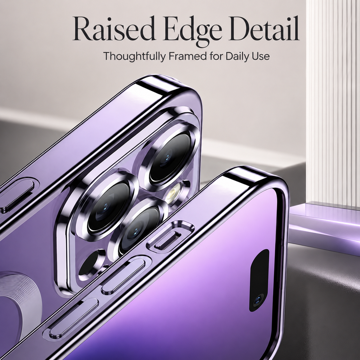 Premium iPhone Case MagSafe Clear Magnetic Shockproof Protective Cover Camera Lens Protection Anti Fingerprint Anti Scratch Slim Plated PC TPU Transparent
