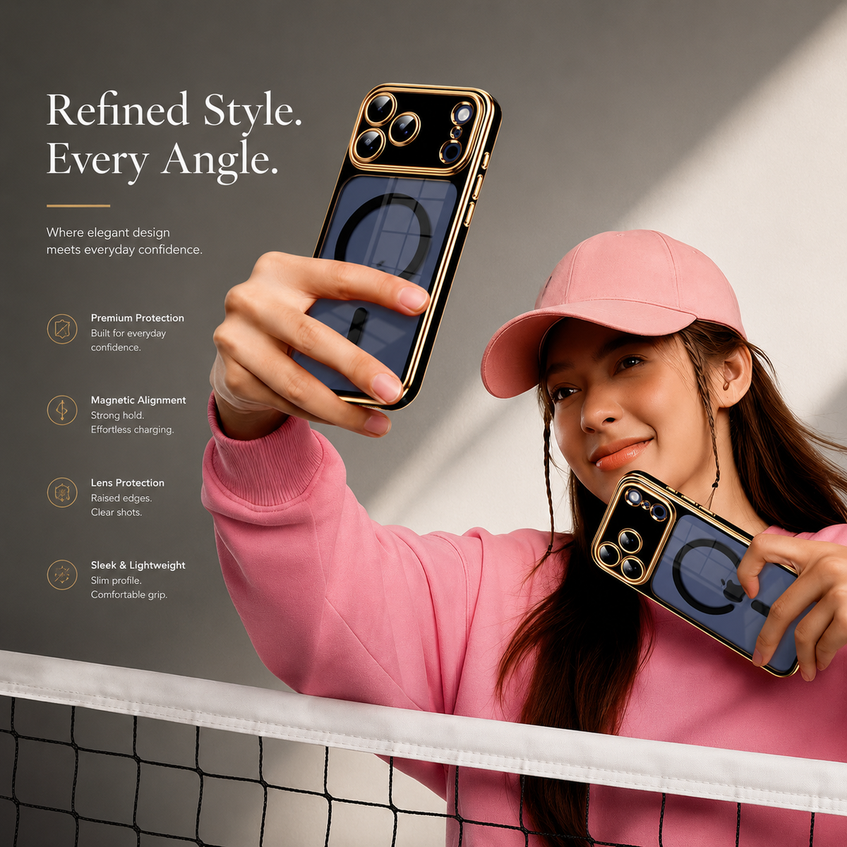 Premium iPhone Case MagSafe Clear Magnetic Soft PC TPU Protective Cover Plating Lightweight Transparent Shockproof Slim Wireless Charging Full Coverage Case