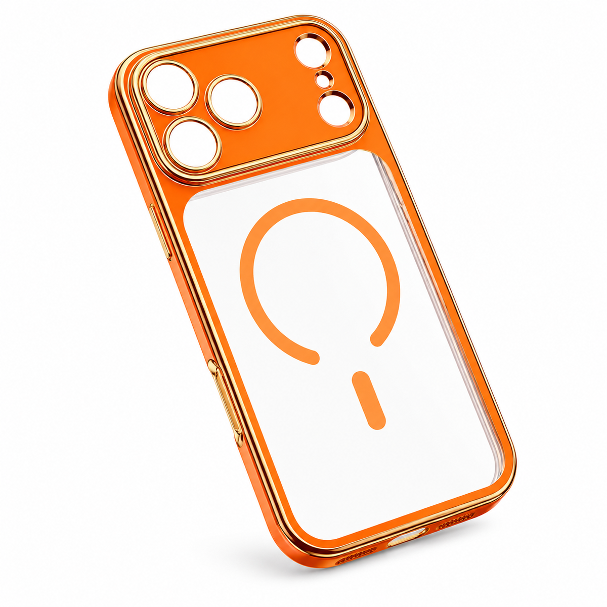Premium iPhone Case MagSafe Clear Magnetic Soft PC TPU Protective Cover Plating Lightweight Transparent Shockproof Slim Wireless Charging Full Coverage Case