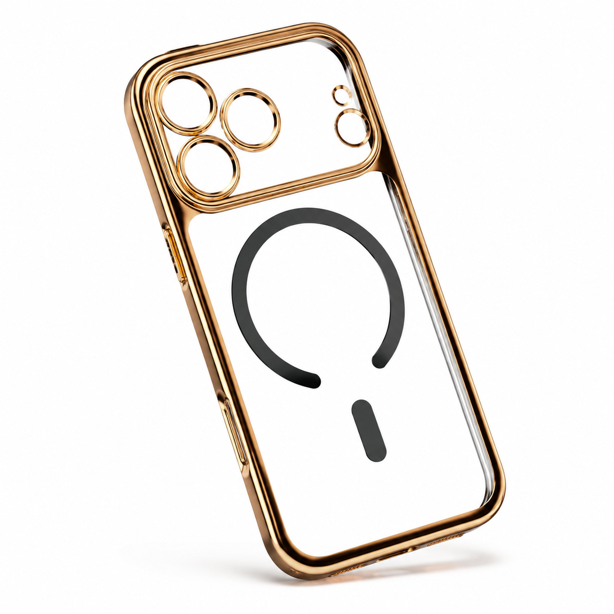 Premium iPhone Case MagSafe Clear Magnetic Soft PC TPU Protective Cover Plating Lightweight Transparent Shockproof Slim Wireless Charging Full Coverage Case