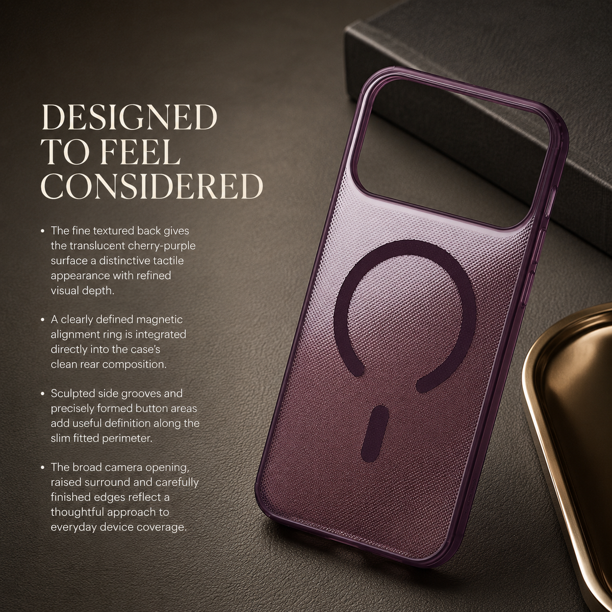 Premium iPhone Case MagSafe Clear Matte Dotted Texture Magnetic Shockproof PC TPU Anti Fingerprint Non Slip Slim Protective Bumper Cover Case Design