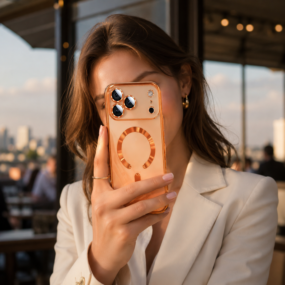 Premium iPhone Case MagSafe Clear Plating Magnetic Soft TPU Camera Lens Protection Shockproof Anti Scratch Non Slip Lightweight Protective Bumper Cover
