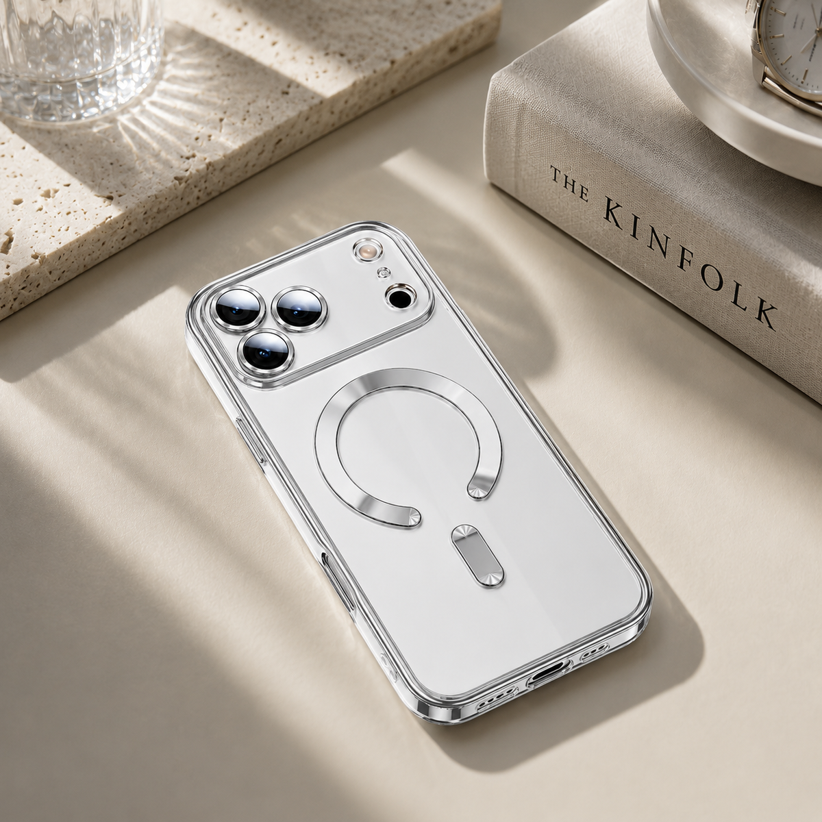 Premium iPhone Case MagSafe Clear Plating Magnetic Soft TPU Camera Lens Protection Shockproof Anti Scratch Non Slip Lightweight Protective Bumper Cover