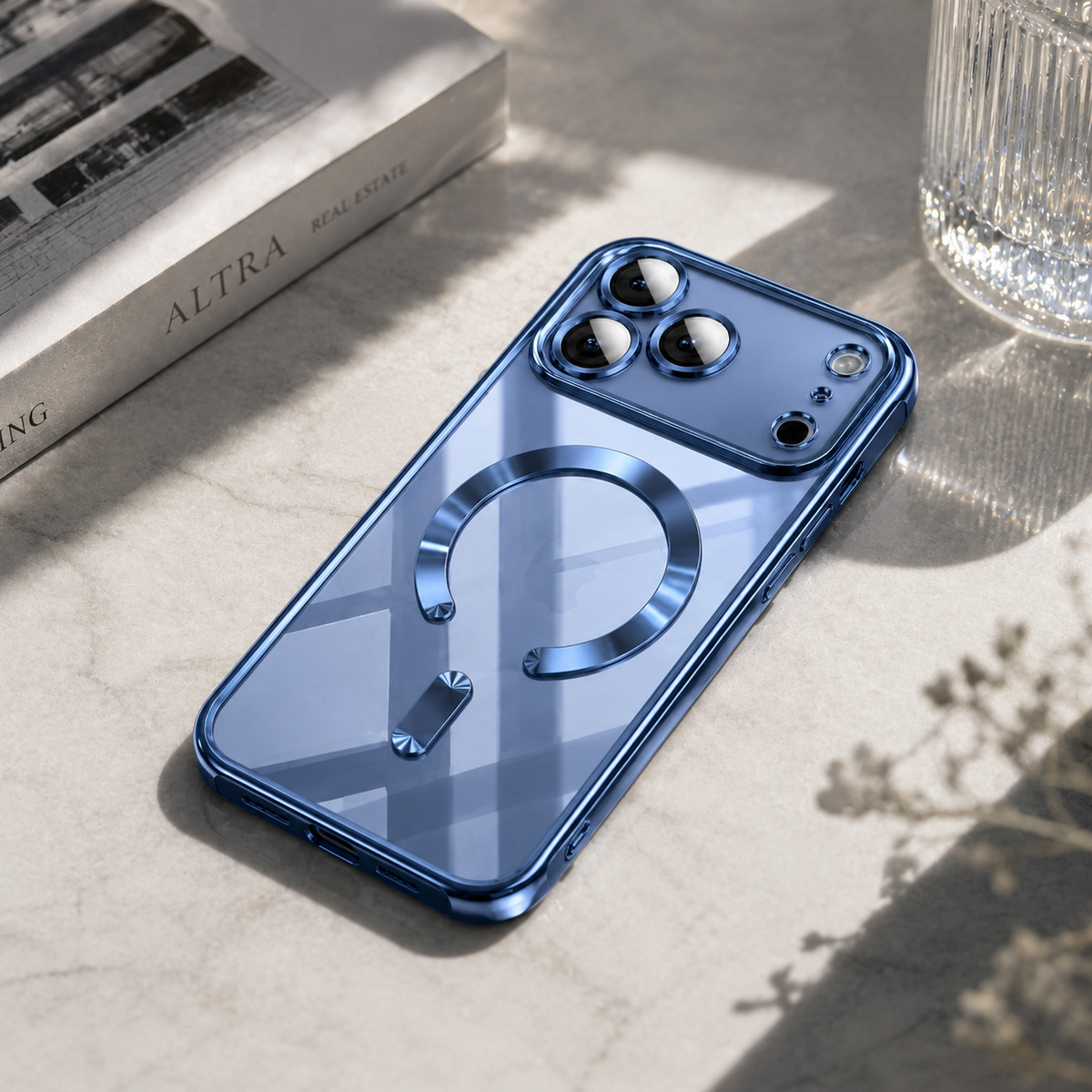 Premium iPhone Case MagSafe Clear Plating Magnetic Soft TPU Camera Lens Protection Shockproof Anti Scratch Non Slip Lightweight Protective Bumper Cover