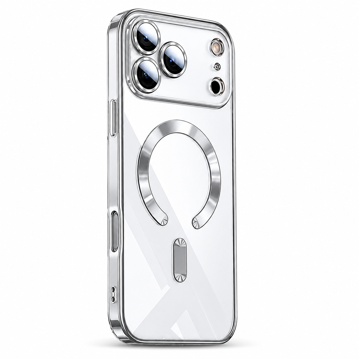 Premium iPhone Case MagSafe Clear Plating Magnetic Soft TPU Camera Lens Protection Shockproof Anti Scratch Non Slip Lightweight Protective Bumper Cover