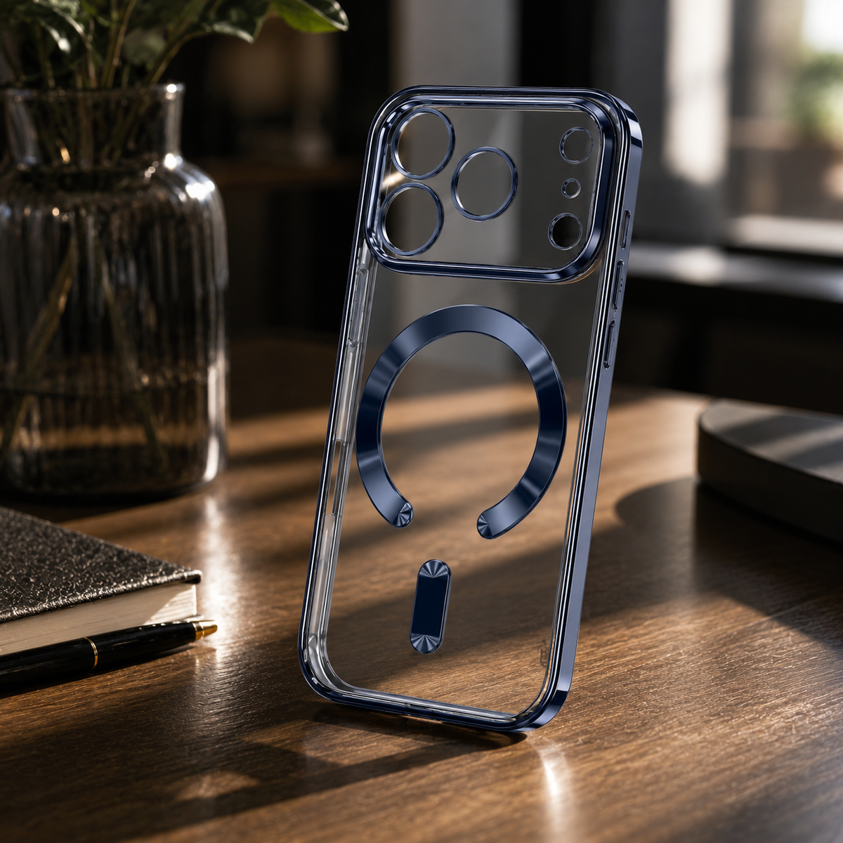 Premium iPhone Case MagSafe Clear Plating Magnetic Soft TPU Shockproof Protective Cover Camera Lens Protection Anti Scratch Anti Fingerprint Slim Case