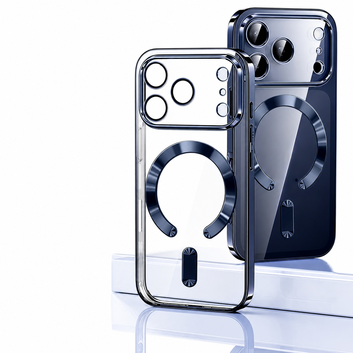 Premium iPhone Case MagSafe Clear Plating Magnetic Soft TPU Shockproof Protective Cover Camera Lens Protection Anti Scratch Anti Fingerprint Slim Case