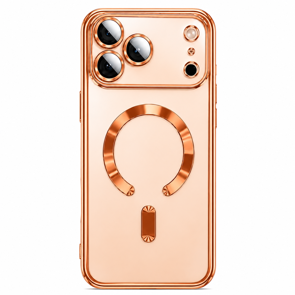 Premium iPhone Case MagSafe Clear Plating Magnetic TPU Camera Lens Protection Shockproof Anti Scratch Non Slip Lightweight Protective Bumper Cover Case
