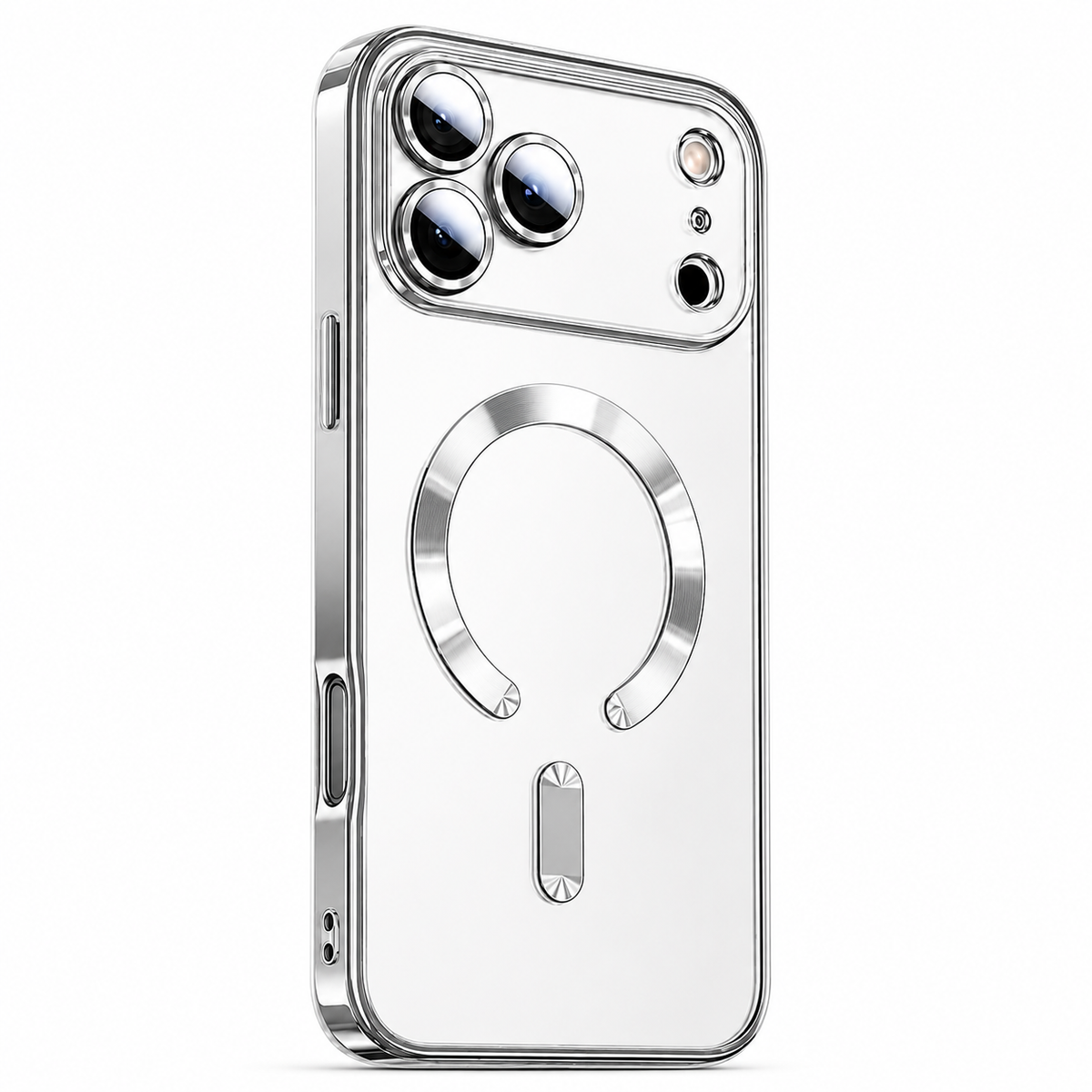Premium iPhone Case MagSafe Clear Plating Magnetic TPU Camera Lens Protection Shockproof Anti Scratch Non Slip Lightweight Protective Bumper Cover Case