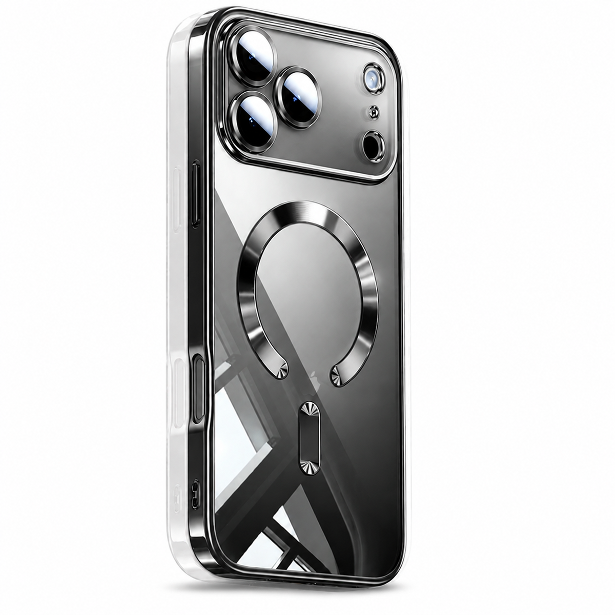 Premium iPhone Case MagSafe Clear Plating Magnetic TPU Camera Lens Protection Shockproof Anti Scratch Non Slip Lightweight Protective Bumper Cover Case
