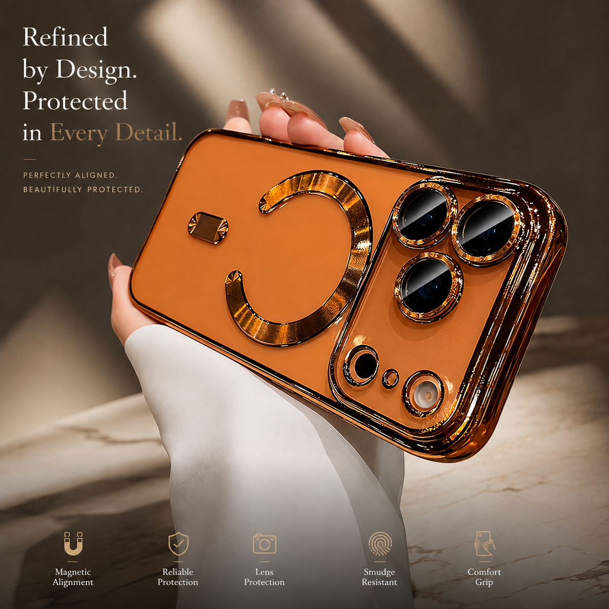 Premium iPhone Case MagSafe Clear Plating Soft TPU Protective Cover Magnetic Wireless Charging Lightweight Shockproof Slim Transparent Bumper Case Design